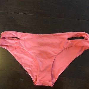 L Space coral bikini bottom